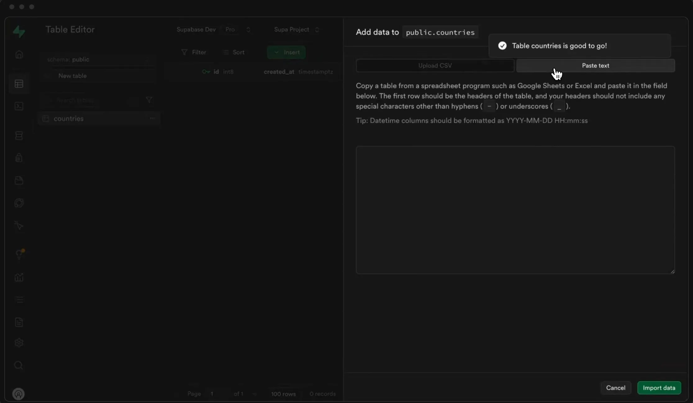 Supabase screenshot 3