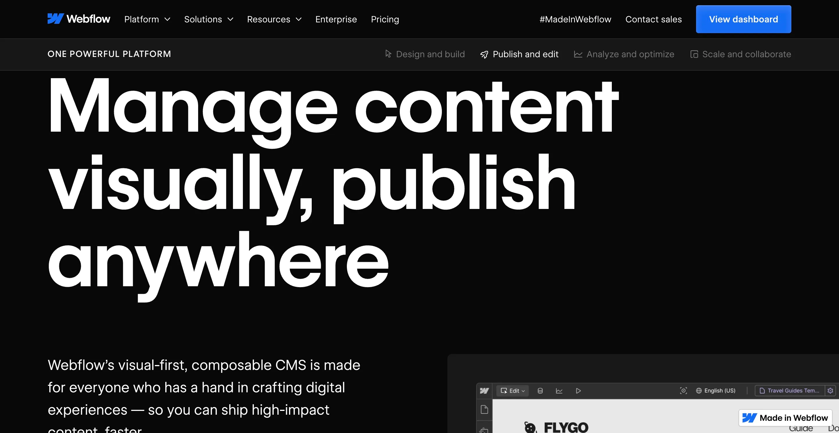 Webflow screenshot 3